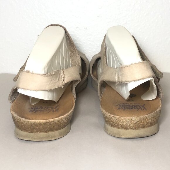 WANDA PANDA Sandal Women's Size US9 EU41 Neutral Closed Toe Perforated Design - Picture 3 of 13